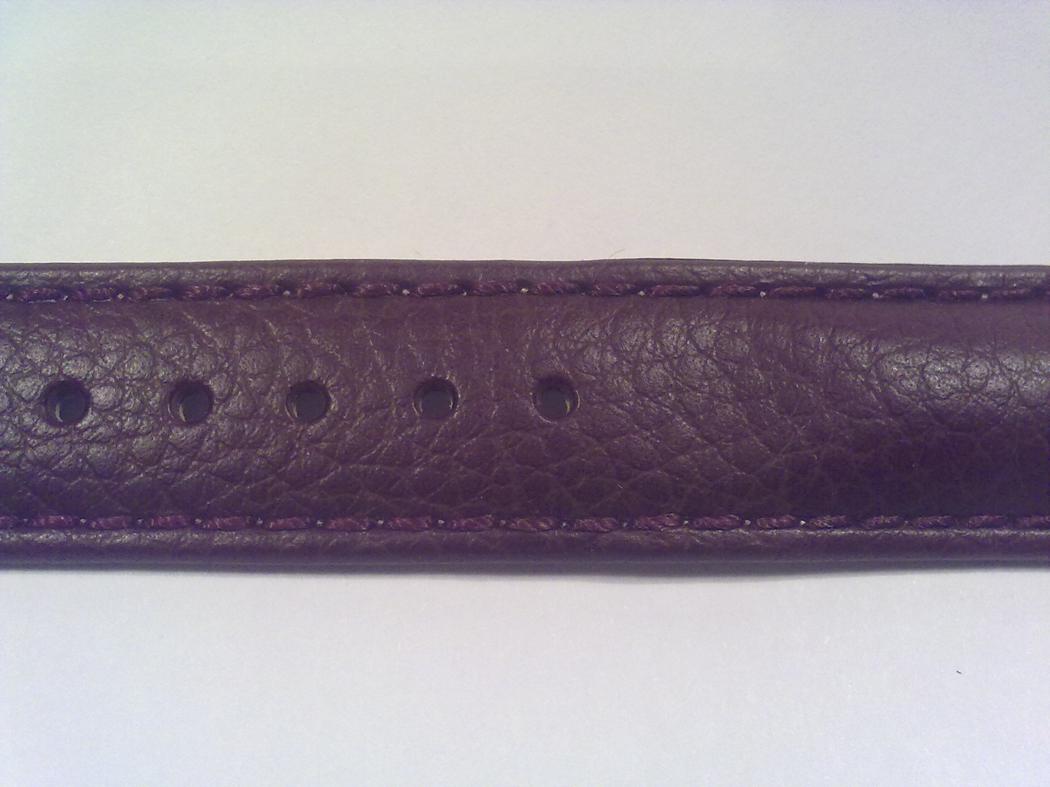 Leather Strap, Burgundy 20mm SS